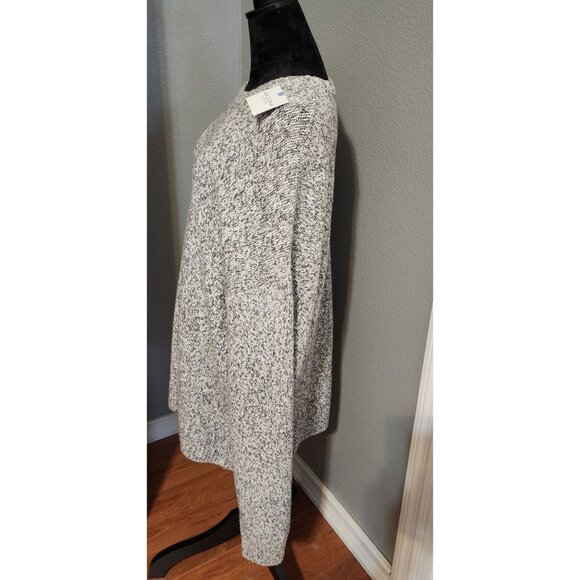 Arizona Jean Co. Gray & White Knit Oversized Sweater XXL New - Picture 4 of 8